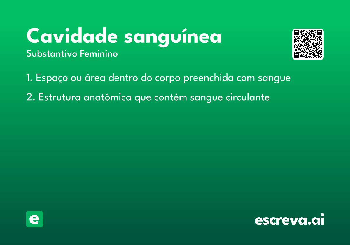cavidade sanguínea
