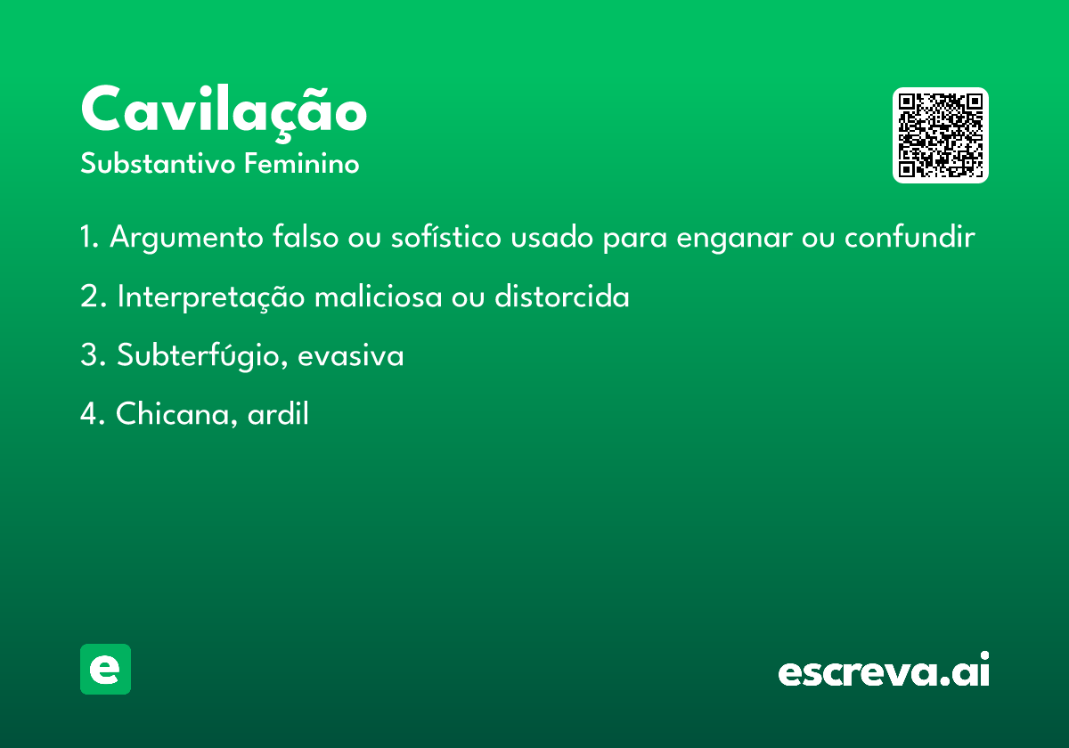 cavilação