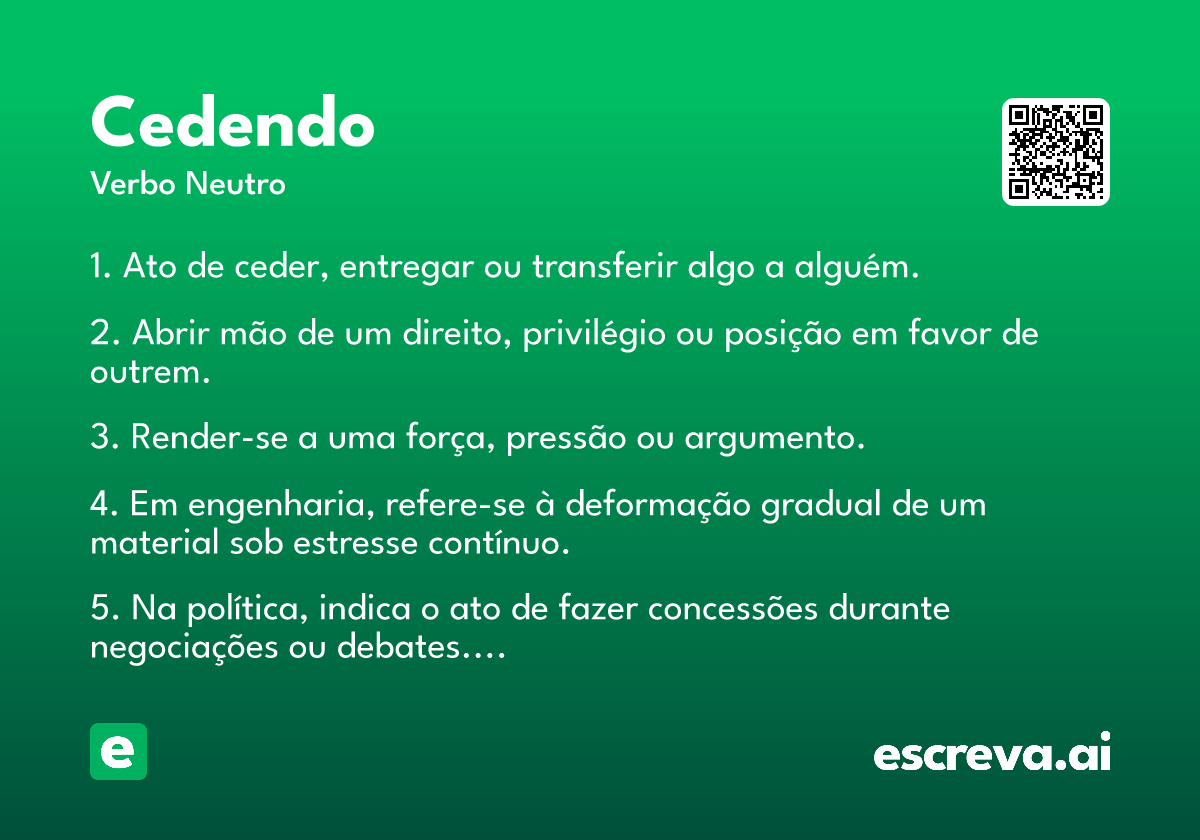 cedendo