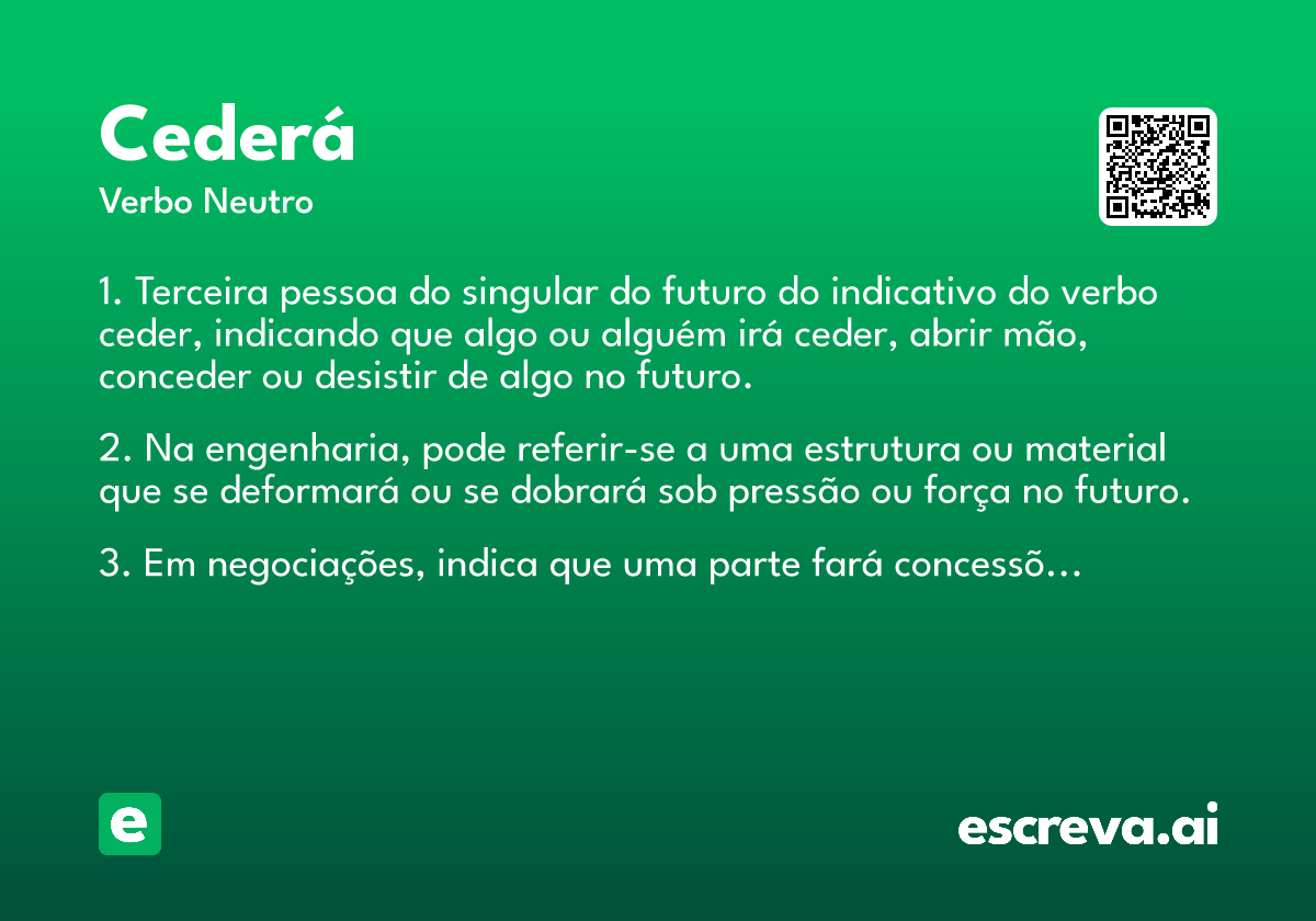 cederá
