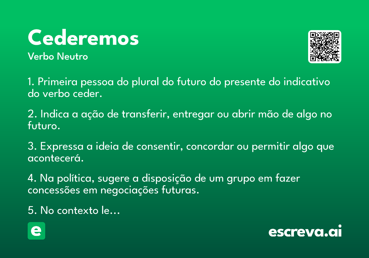 cederemos