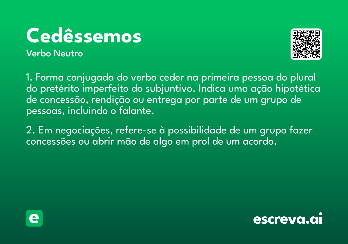 cedêssemos