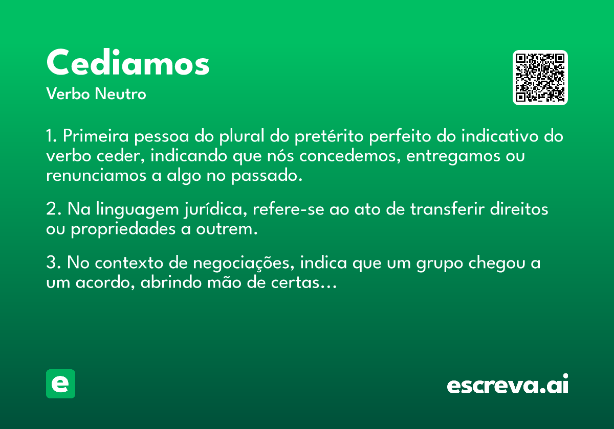 cediamos