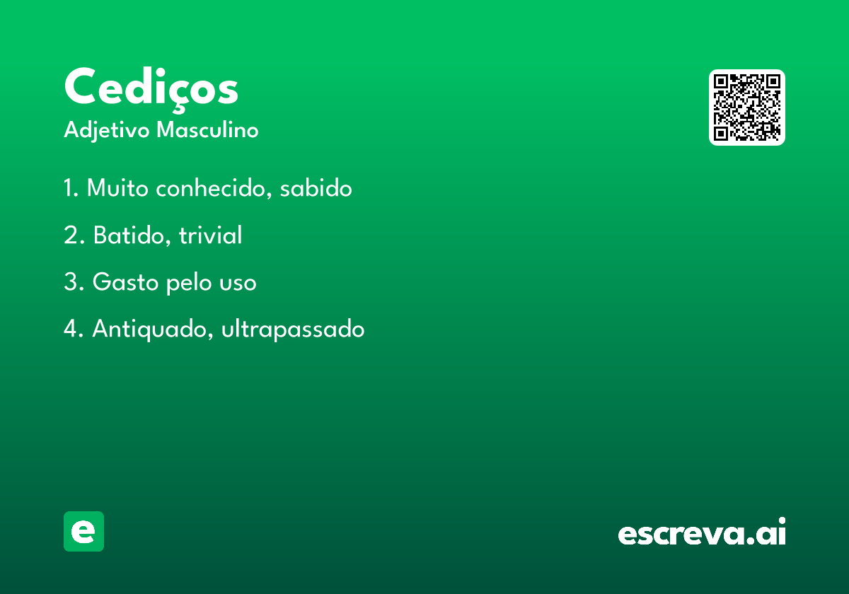 cediços