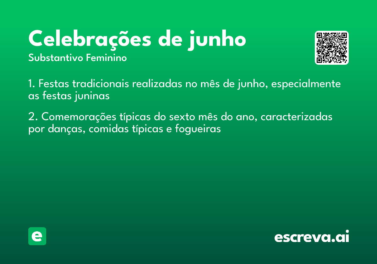 celebrações de junho