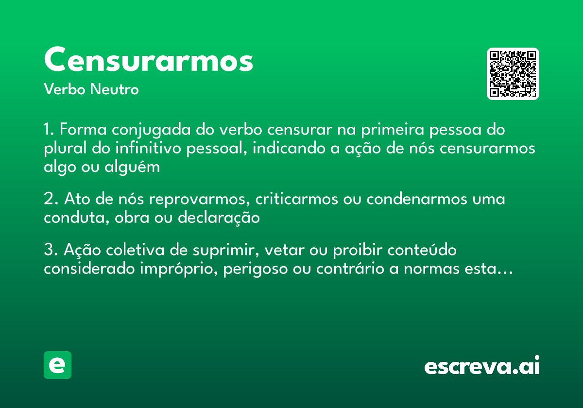 censurarmos