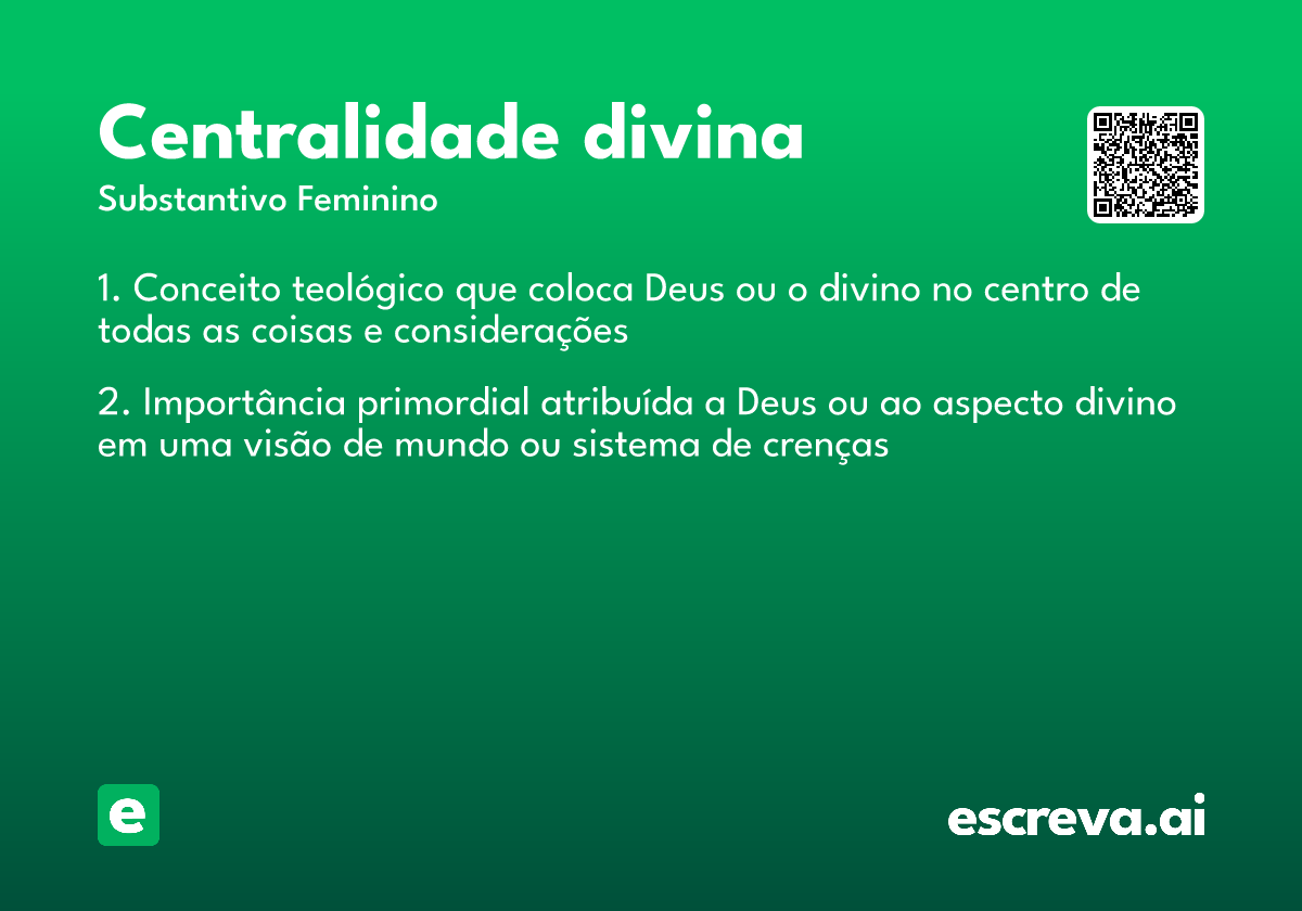 centralidade divina
