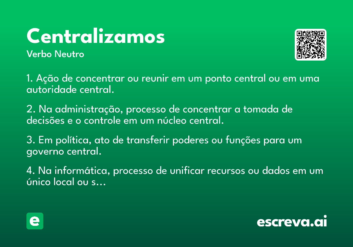 centralizamos