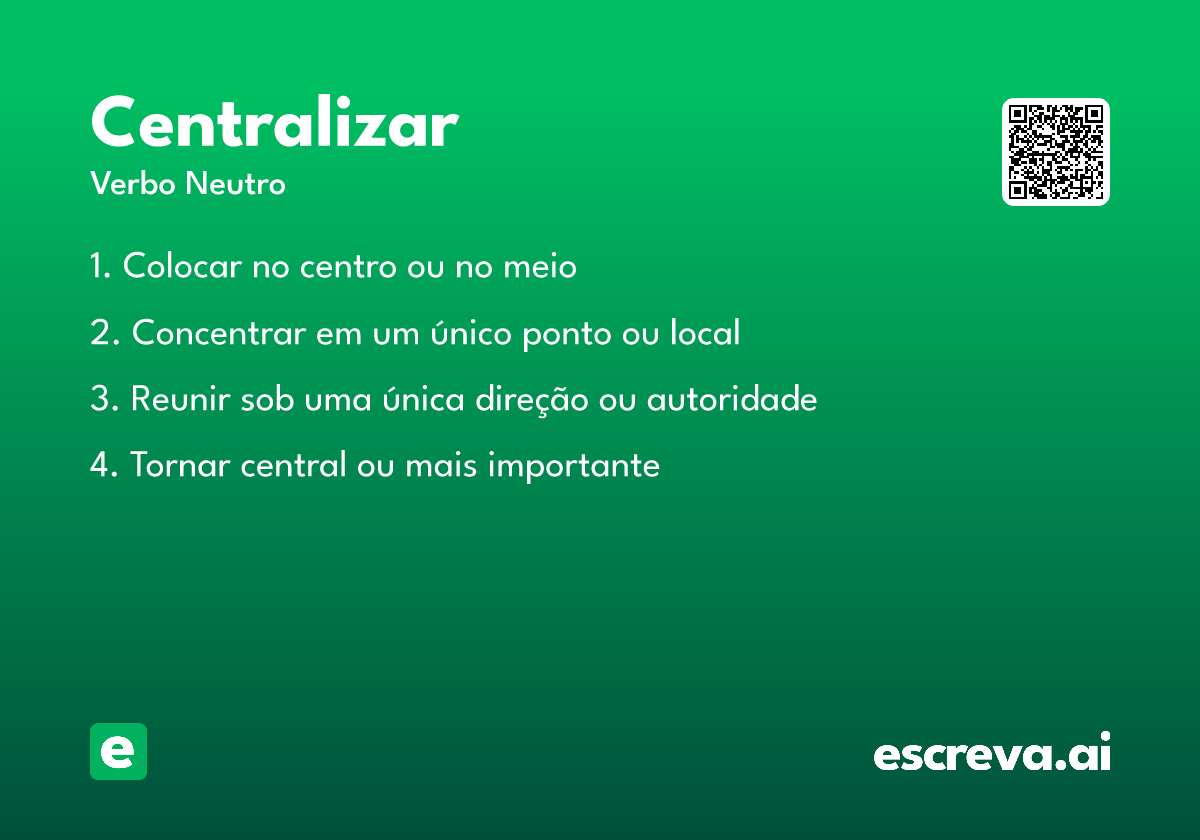 centralizar