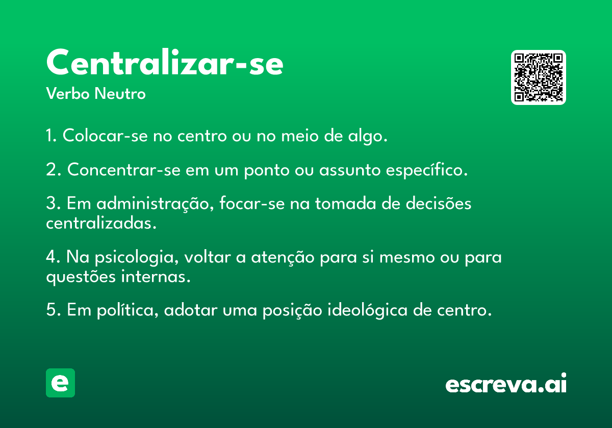 centralizar-se