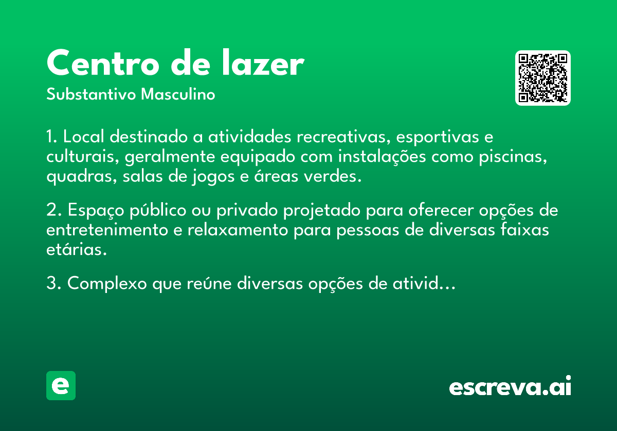 centro de lazer