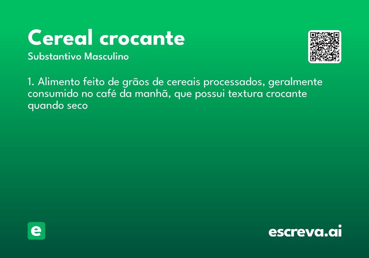 cereal crocante