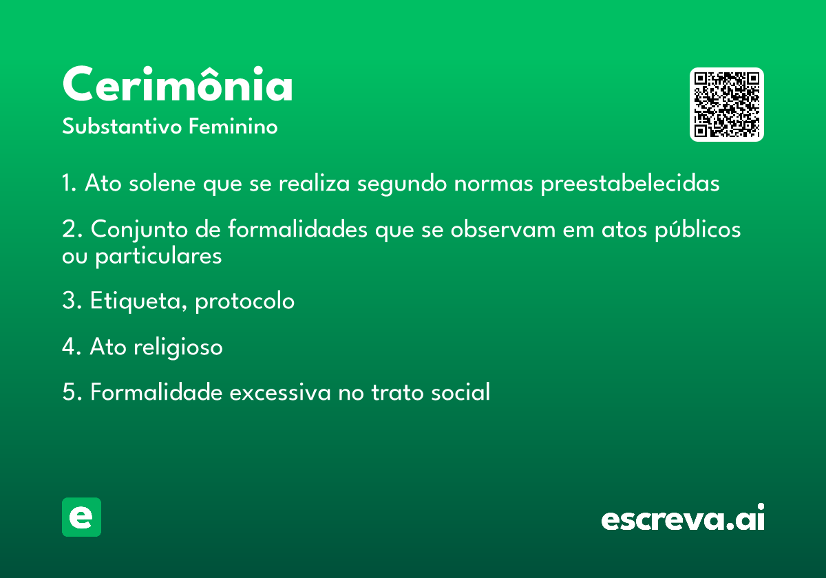 cerimônia