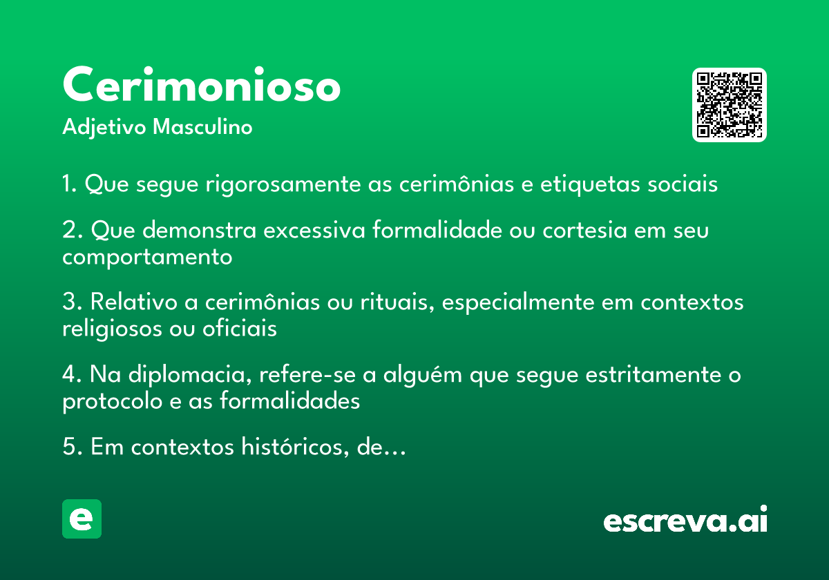 cerimonioso