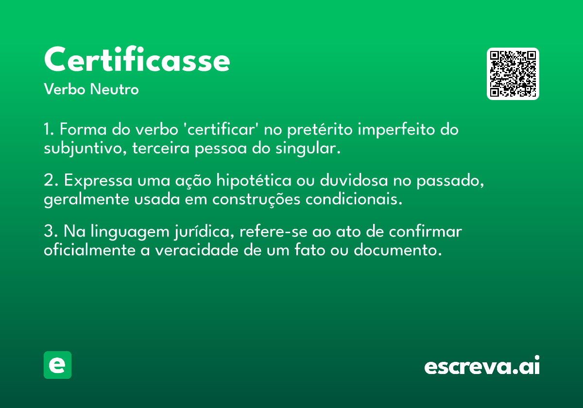 certificasse