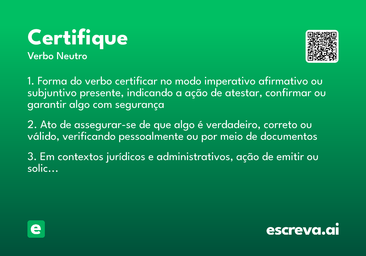 certifique
