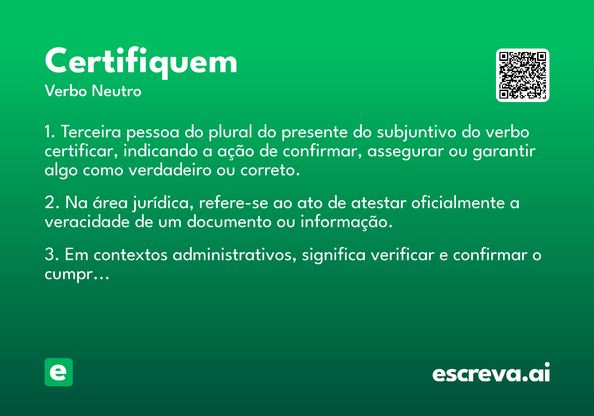 certifiquem