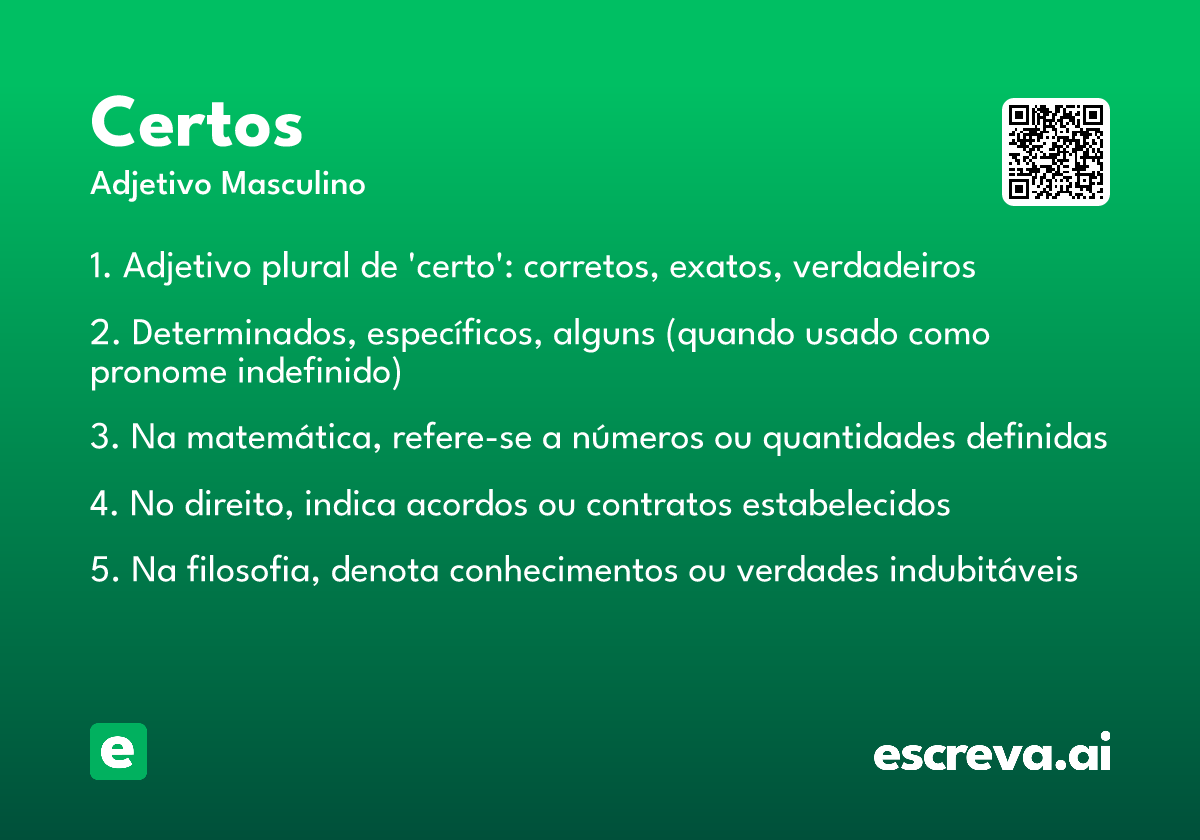 certos