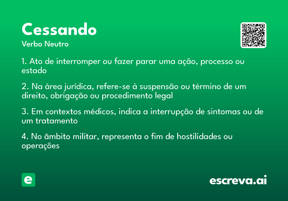 cessando
