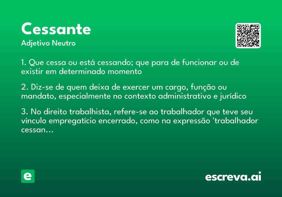 cessante