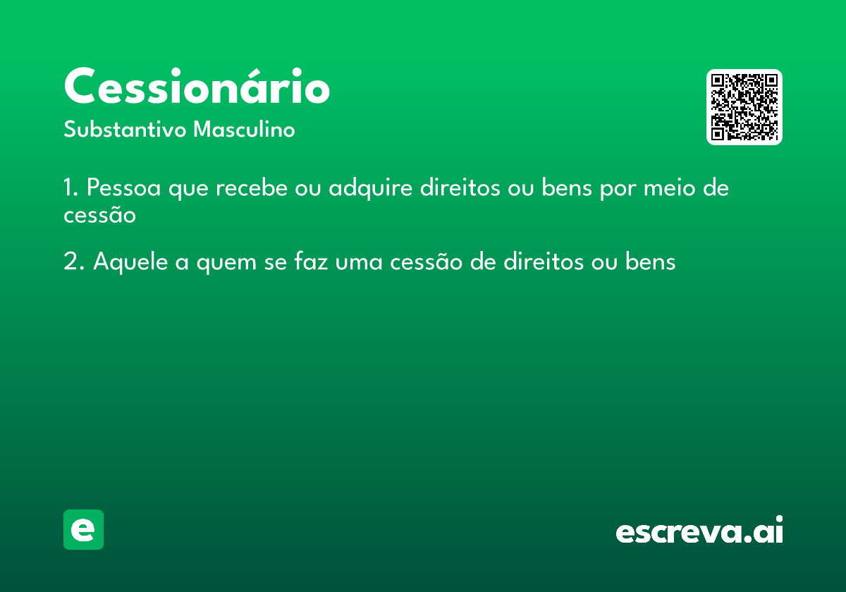 cessionário