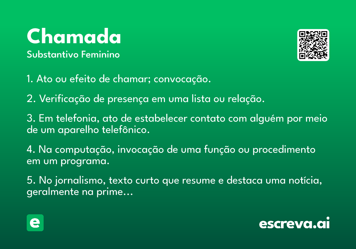 chamada