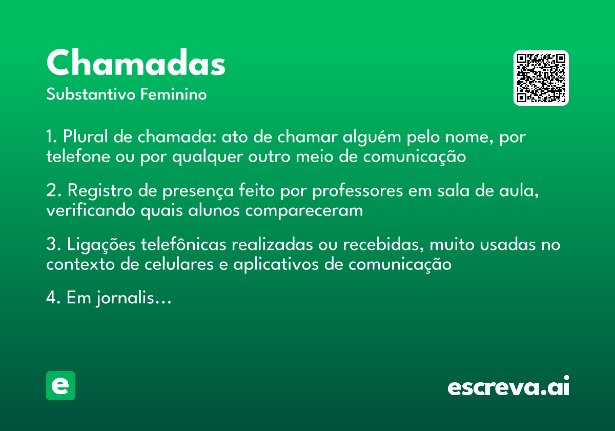 chamadas