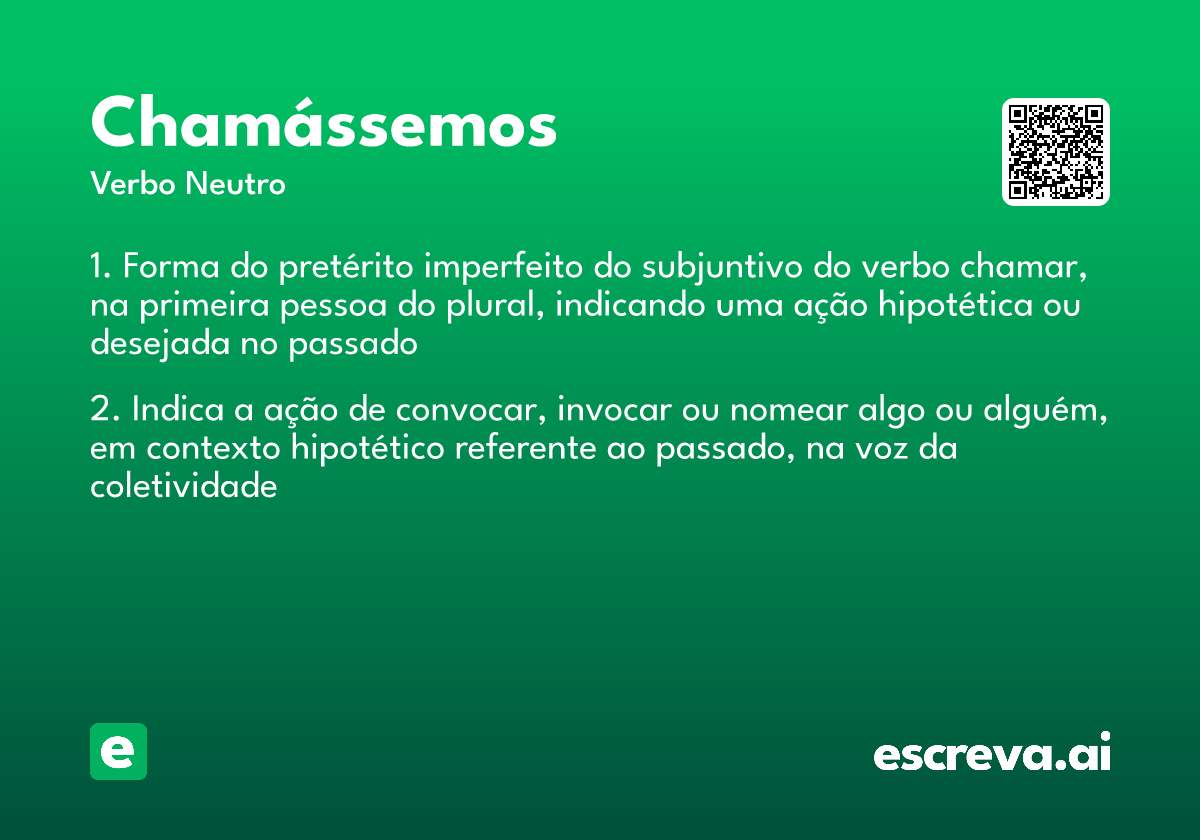 chamássemos