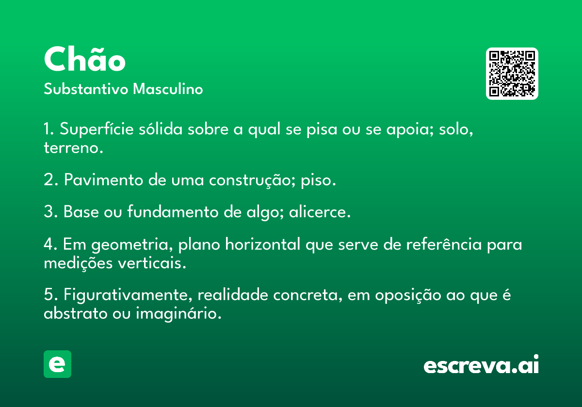 chão