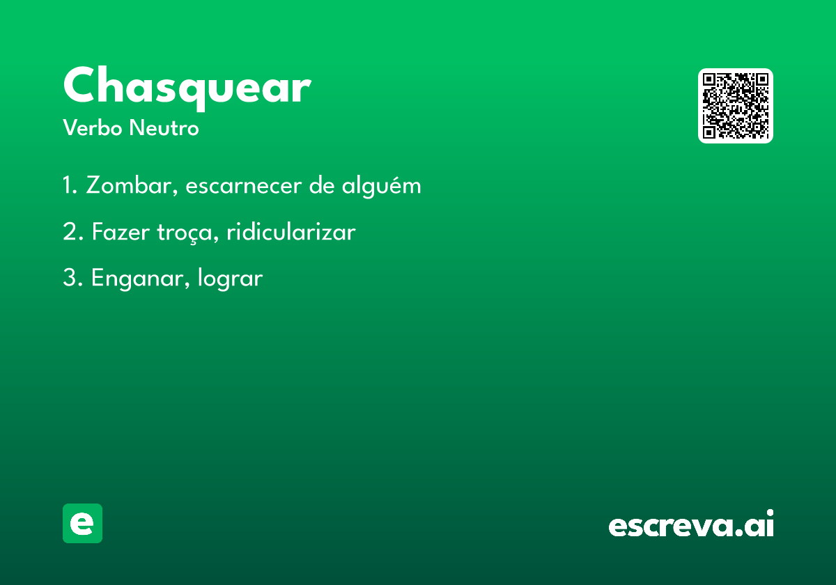 chasquear