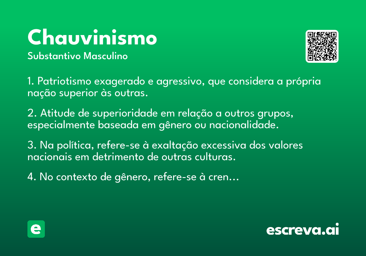 chauvinismo
