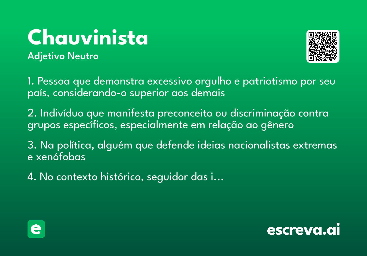 chauvinista