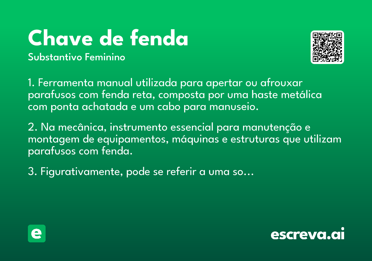 chave de fenda