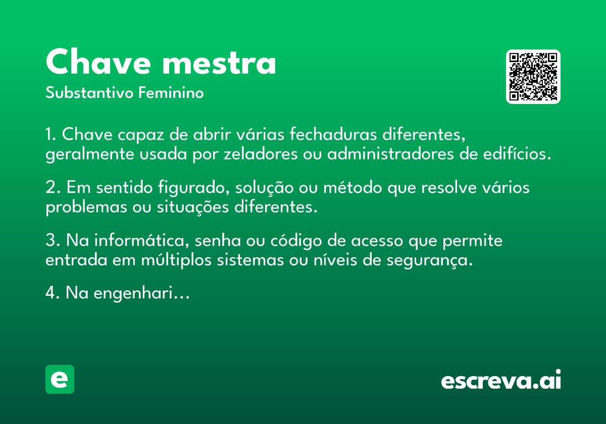chave mestra