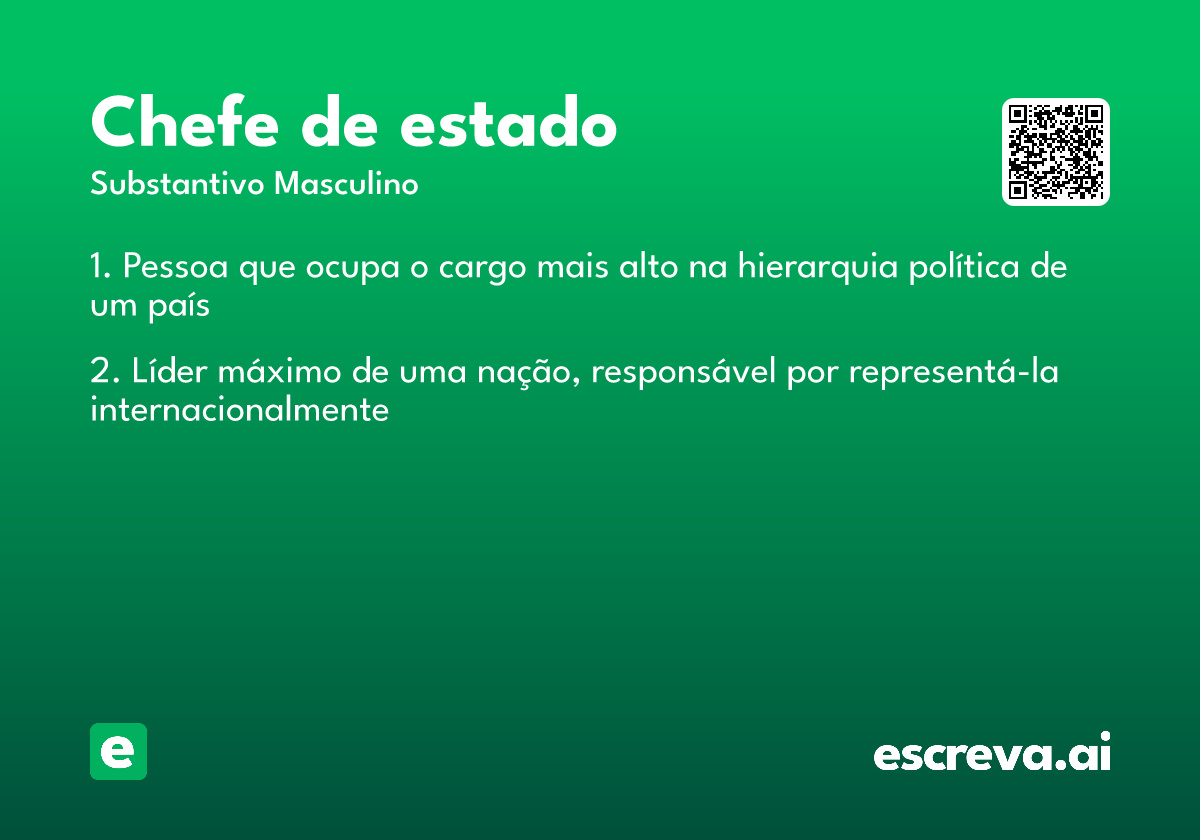 chefe de estado