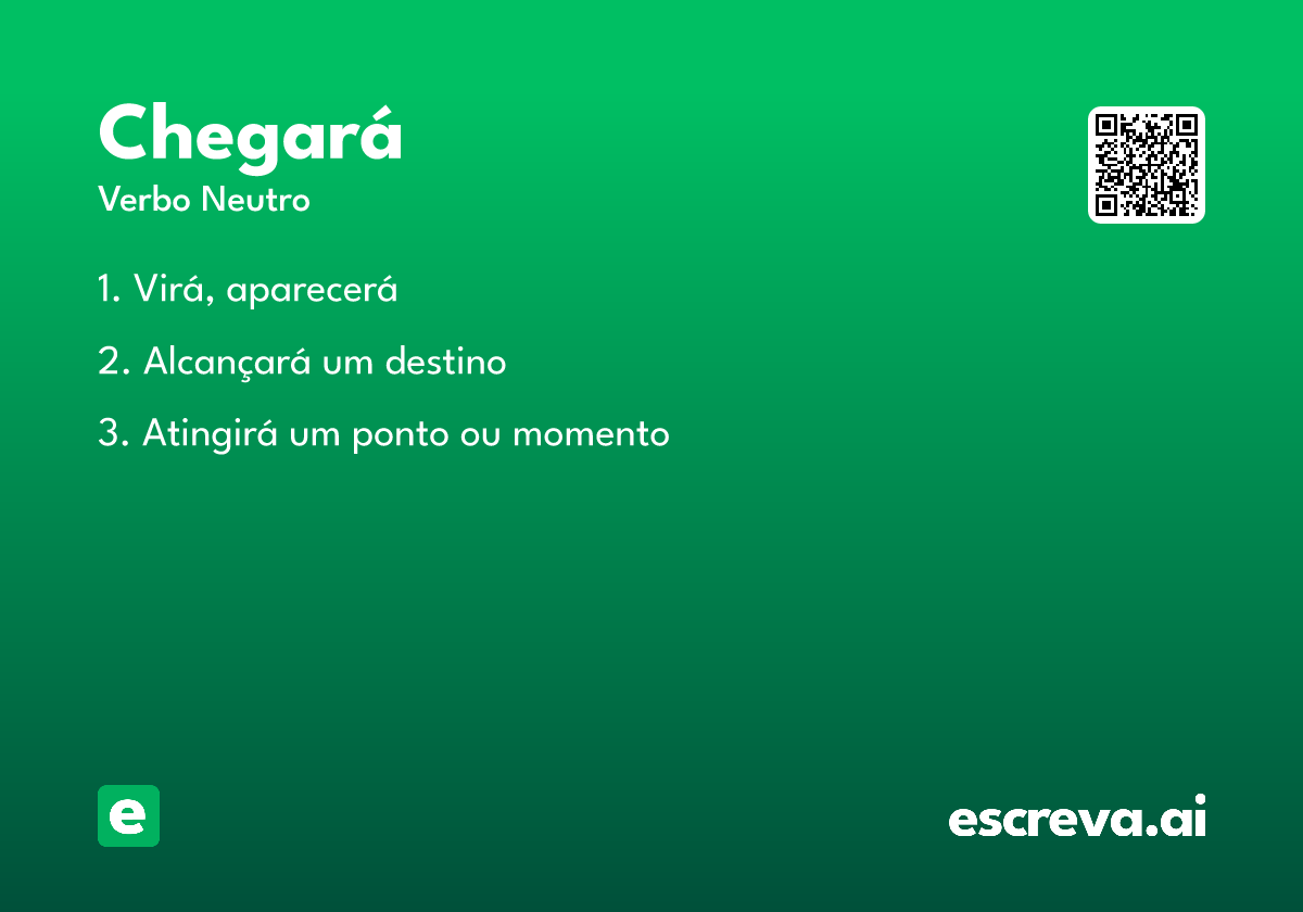 chegará
