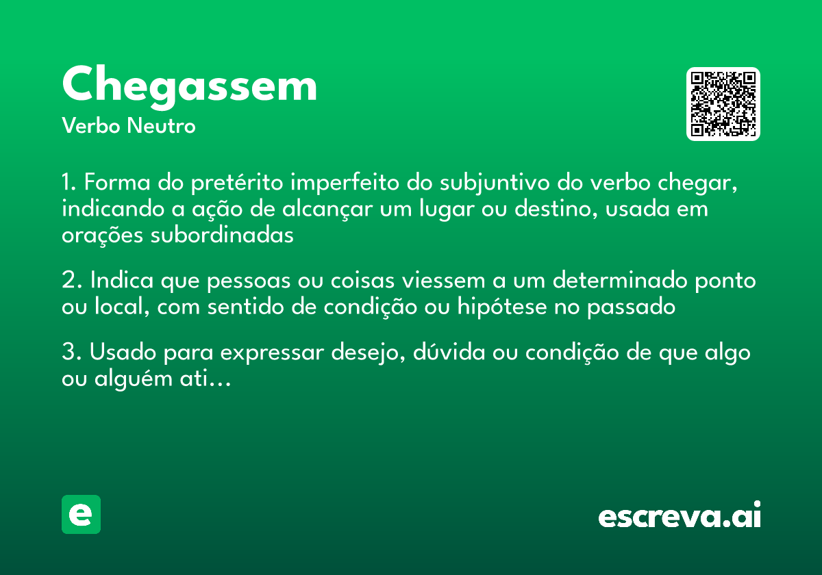 chegassem