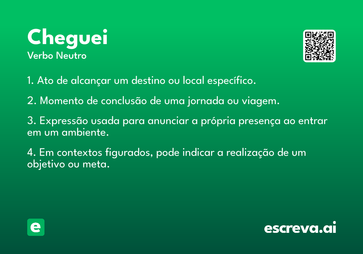 cheguei