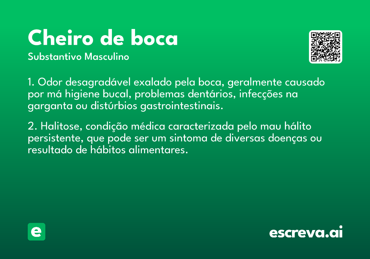 cheiro de boca