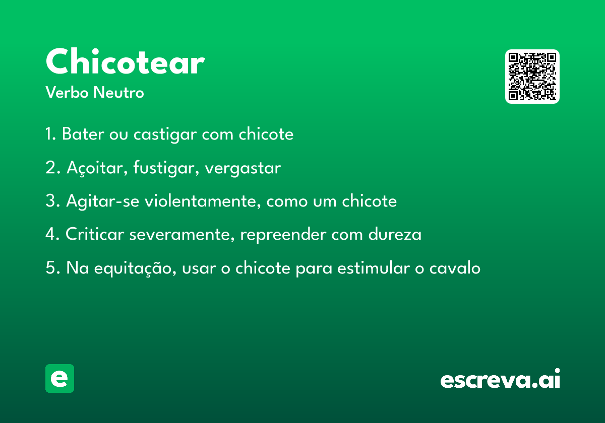 chicotear