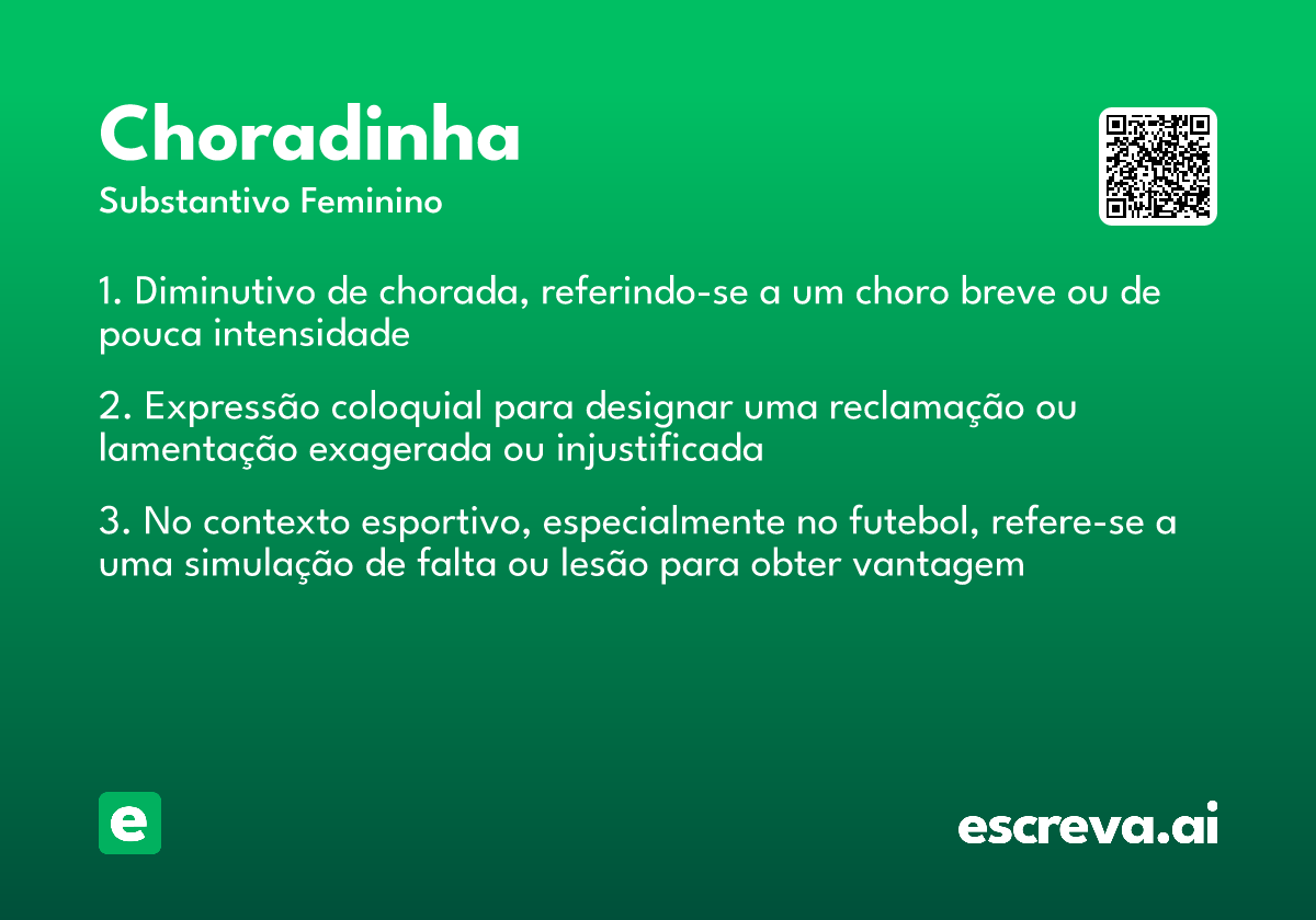 choradinha