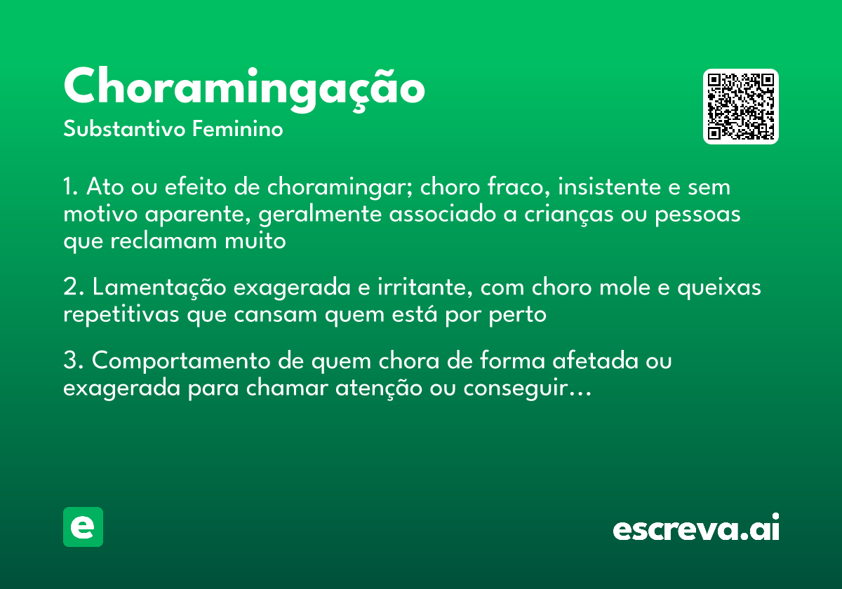 choramingação