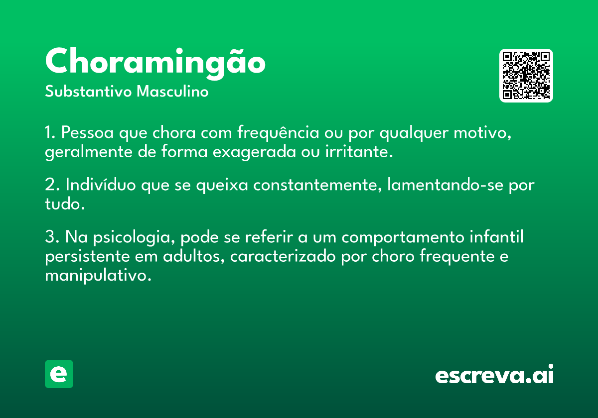 choramingão