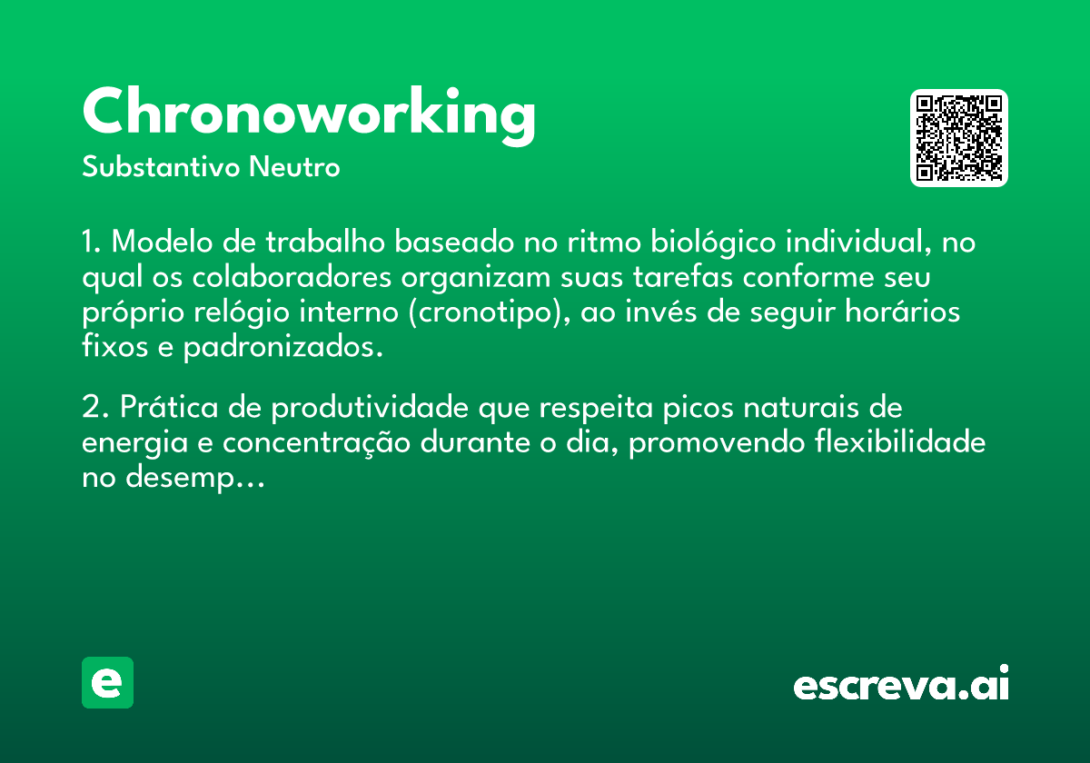 chronoworking