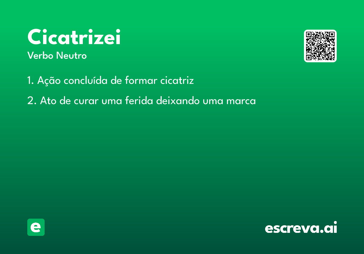cicatrizei