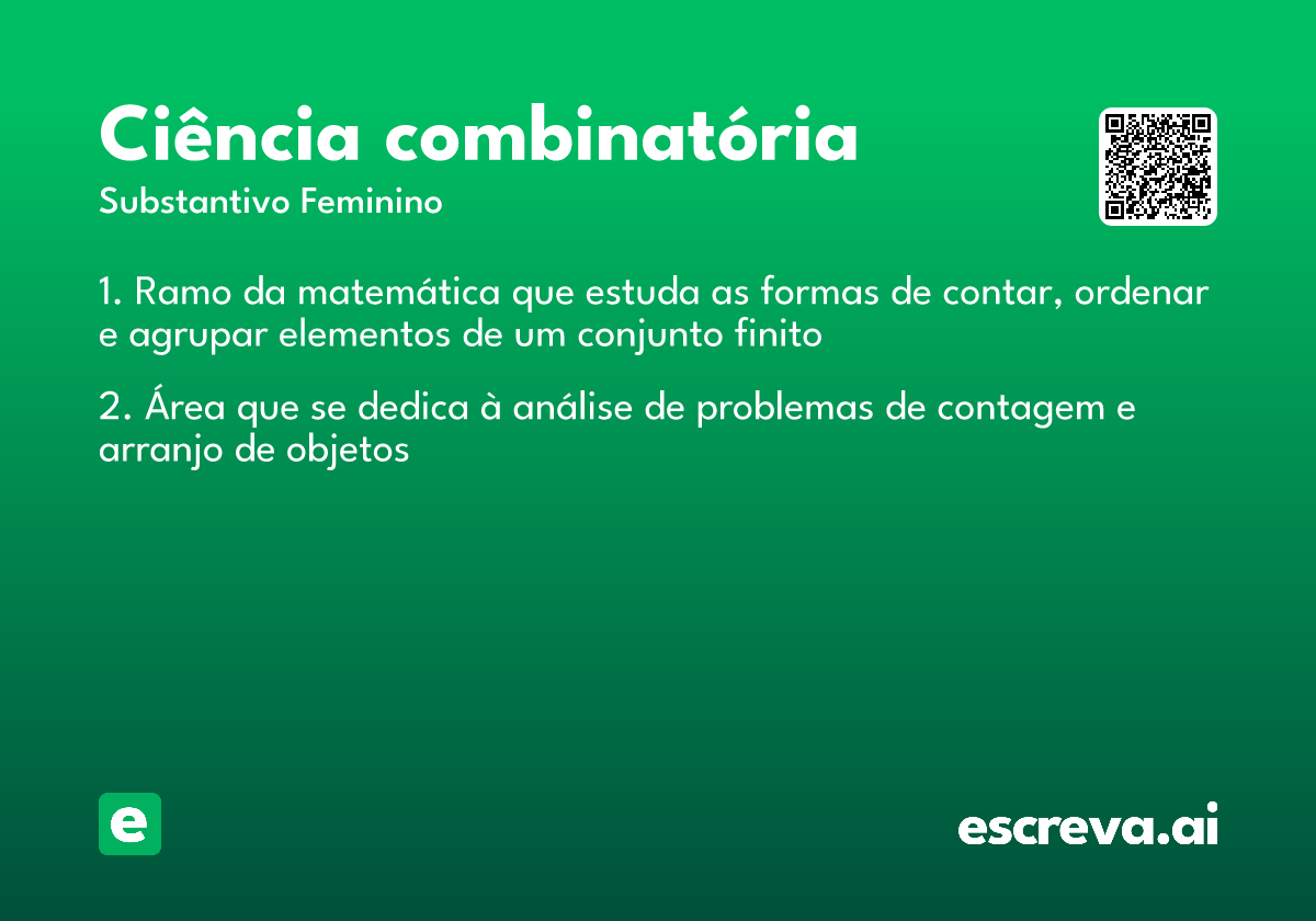 ciência combinatória