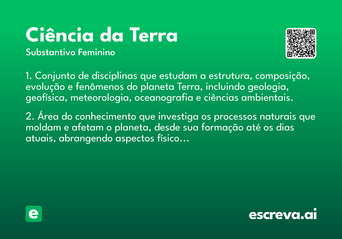 ciência da Terra