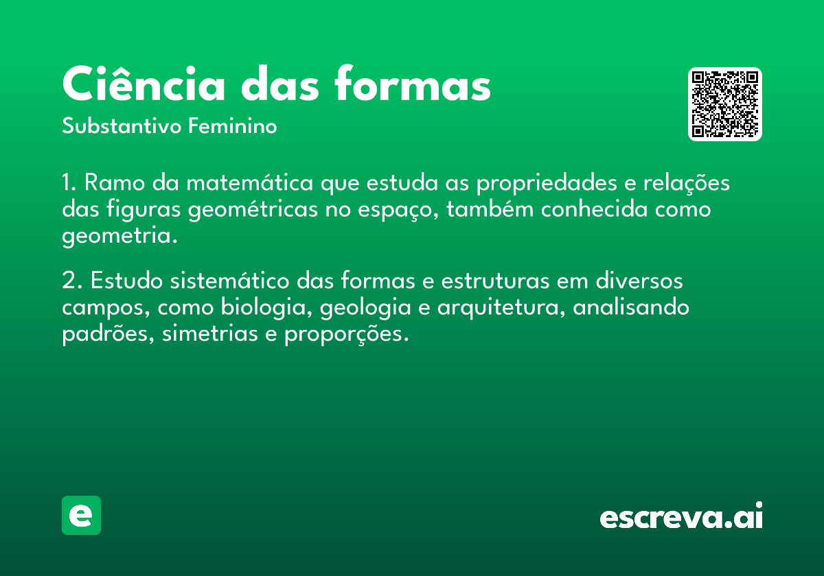 ciência das formas