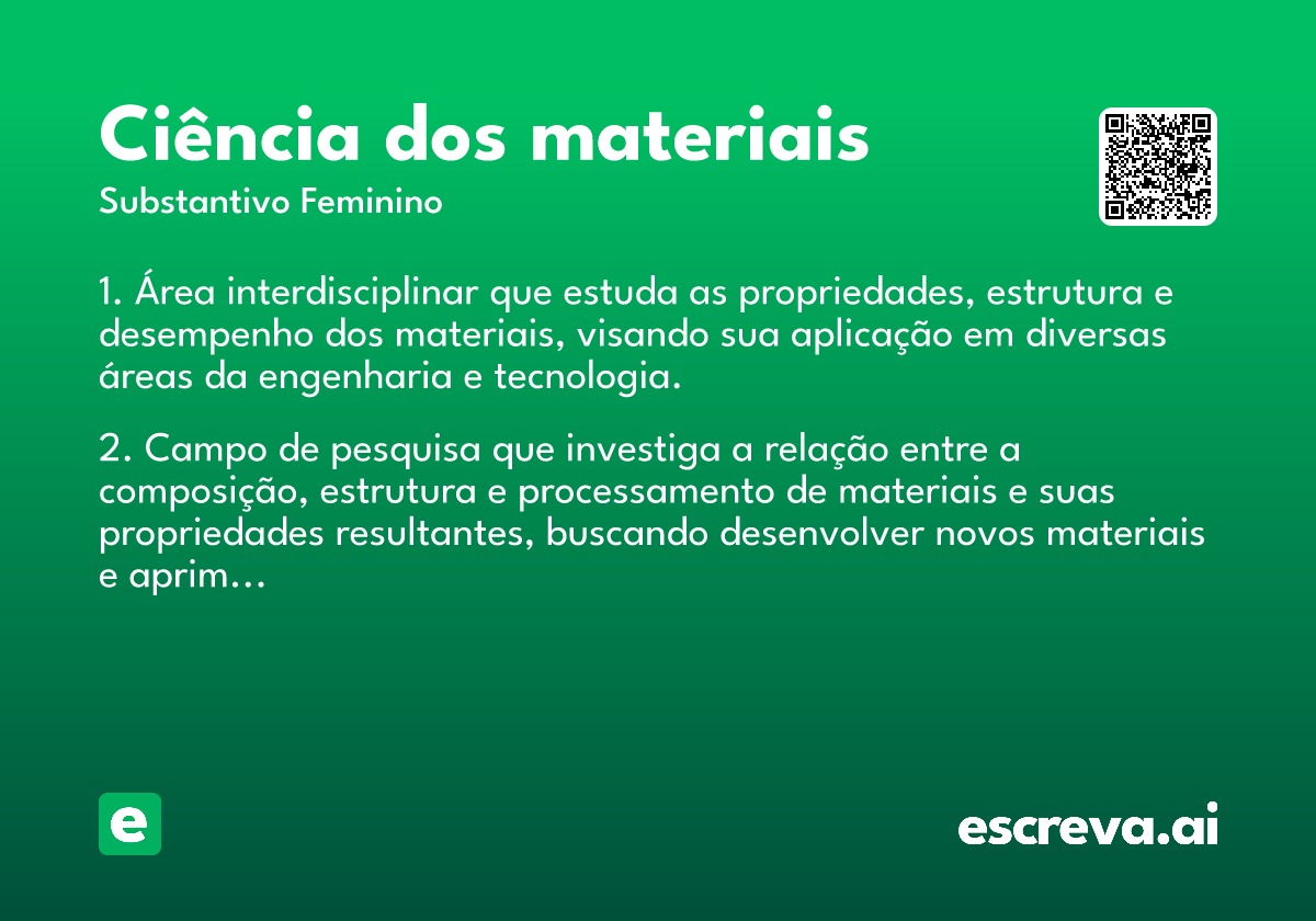 ciência dos materiais