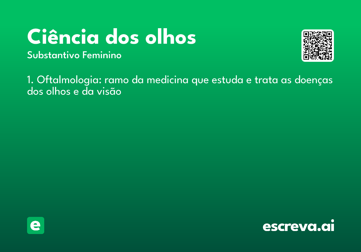 ciência dos olhos
